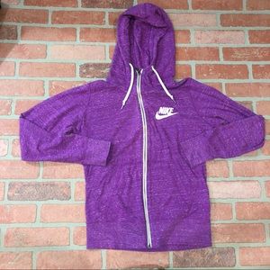 Nike purple zip up jacket